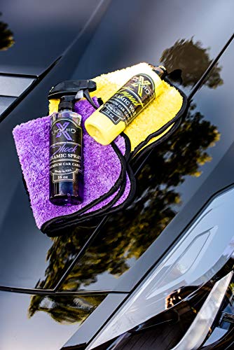 Liquid X Purple Xtreme Plush Waffle Weave Microfiber Detailing Towel Guaranteed Satisfaction - 16" x 16" (5 Pack)