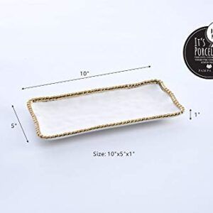 Pampa Bay Golden Salerno Small Rectangular Tray