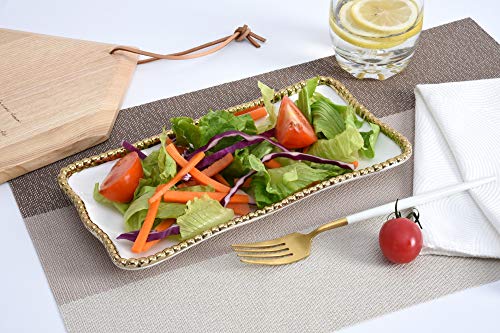 Pampa Bay Golden Salerno Small Rectangular Tray