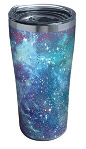 tervis purple galaxy triple walled insulated tumbler travel cup keeps drinks cold & hot, 20oz, stainless steel