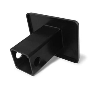 iPick Image, Compatible with - RAM Head Logo UV Graphic Black Metal Face-Plate on ABS Plastic 2 inch Tow Hitch Cover
