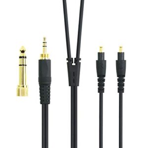 newfantasia replacement audio upgrade cable compatible with audio-technica ath-msr7b, ath-sr9, ath-esw990h, ath-es770h, ath-adx5000, ath-ap2000ti headphones 1.2meters/4feet