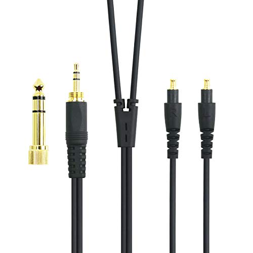 NewFantasia Replacement Audio Upgrade Cable Compatible with Audio-Technica ATH-MSR7b, ATH-SR9, ATH-ESW990H, ATH-ES770H, ATH-ADX5000, ATH-AP2000Ti Headphones 1.2meters/4feet