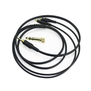 newfantasia replacement audio upgrade cable compatible with audio-technica ath-msr7b, ath-sr9, ath-esw990h, ath-es770h, ath-adx5000, ath-ap2000ti headphones 3meters/9.9feet