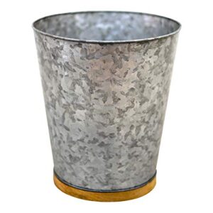 nu-steel cft8h confetti collection wastebasket perfect for home & bathroom accessories, galvanised sheet and wood
