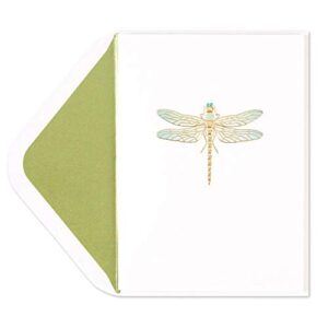 papyrus elegant dragonfly blank card