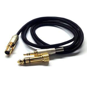 newfantasia replacement audio upgrade cable compatible with beyerdynamic dt 1990 pro, dt 1770 pro headphone and compatible with akg k371, k175, k275, k245, k182, k7xx headphone 1.3meters/4.2feet
