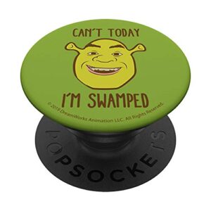 shrek can't today i'm swamped cartoon portrait popsockets popgrip: swappable grip for phones & tablets