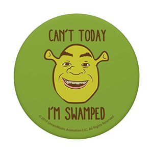 Shrek Can't Today I'm Swamped Cartoon Portrait PopSockets PopGrip: Swappable Grip for Phones & Tablets