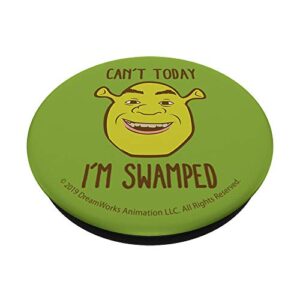 Shrek Can't Today I'm Swamped Cartoon Portrait PopSockets PopGrip: Swappable Grip for Phones & Tablets