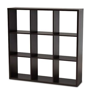 baxton studio multipurpose shelving and cabinets, one size, dark brown