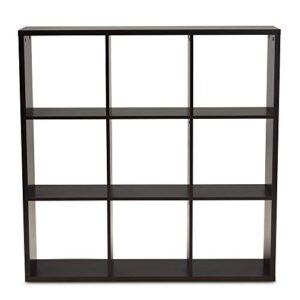 Baxton Studio Multipurpose Shelving and Cabinets, One Size, Dark Brown