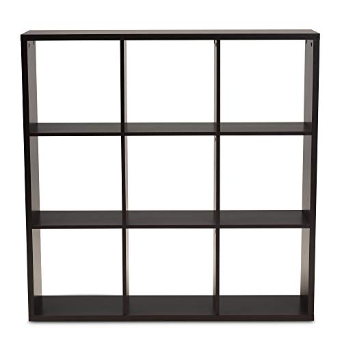 Baxton Studio Multipurpose Shelving and Cabinets, One Size, Dark Brown