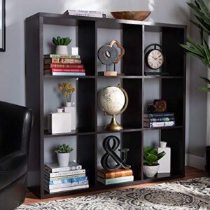 Baxton Studio Multipurpose Shelving and Cabinets, One Size, Dark Brown