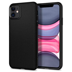spigen liquid air armor designed for iphone 11 case (2019) - matte black