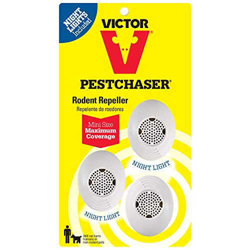 Victor M753SN-1 3-Pack Mini PestChaser Rodent Repeller, White