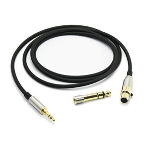 newfantasia replacement audio upgrade cable compatible with beyerdynamic dt 1990 pro, dt 1770 pro headphone and compatible with akg k371, k175, k275, k245, k182, k7xx headphone 1.3meters/4.2feet