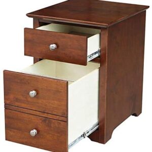 International Concepts Two Drawer OF-41 Desk and Chair File cabinet, Unfinished