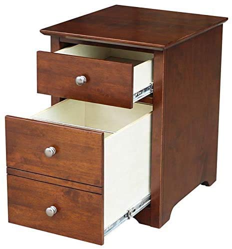 International Concepts Two Drawer OF-41 Desk and Chair File cabinet, Unfinished