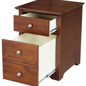 International Concepts Two Drawer OF-41 Desk and Chair File cabinet, Unfinished