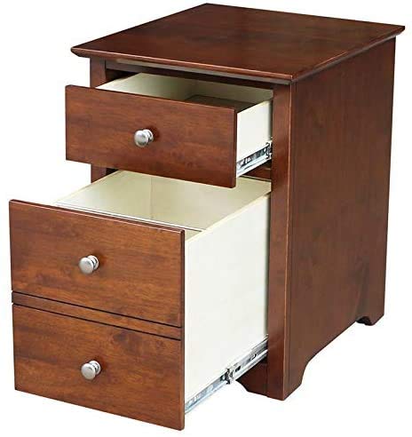 International Concepts Two Drawer OF-41 Desk and Chair File cabinet, Unfinished