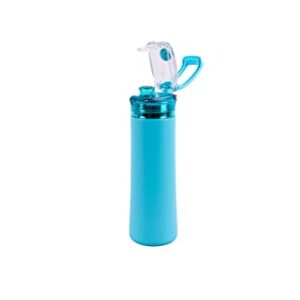 SimpleHH 23OZ Double Wall Vacuum Insulated Stainless Steel Leak Proof Sports Water Bottle With Locking Flip Top Lid And Carrying Handle (Teal, 23)