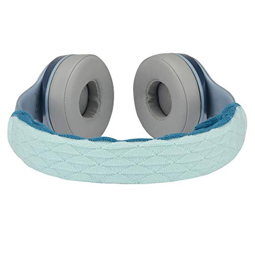 Geekria Headphone Headband Cover Compatible with Audio-Technica, Beat, Bose, AKG, Sennheiser, Skullcandy, Sony Replacement Headband/Headband Protectors/Top Pad Protector Sleeve (Pop Blue)