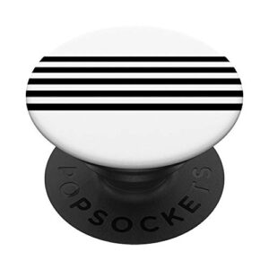 black and white - gift idea - black and white striped popsockets swappable popgrip