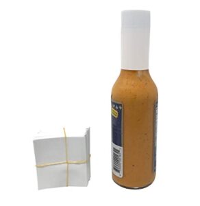 45 x 52 mm white perforated shrink band for hot sauce bottles and other liquid bottles fits 3/4" to 1" diameter - pack of 250