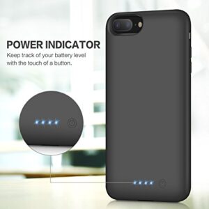 Battery Case for iPhone 6s Plus/6 Plus/7 Plus/8 Plus,8500mAh Portable Charging Case External Battery Pack for iPhone 6s Plus/6 Plus/7 Plus/8 Plus Rechargeable Charger Case Backup Power Bank(5.5 inch)