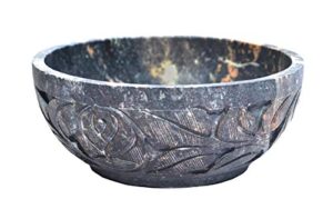 nirvana class - soapstone scrying and smudge bowl (scrying - bowls & mirrors) (4 inch) from india