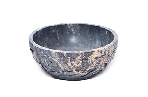 Nirvana Class - Soapstone Scrying and Smudge Bowl (Scrying - Bowls & Mirrors) (4 Inch) From India