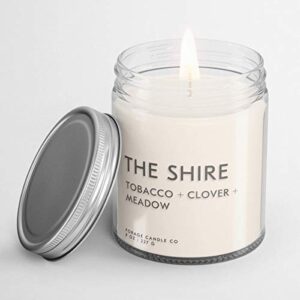 the shire book lovers' candle | book scented candle | vegan + cruelty-free + phthalte-free