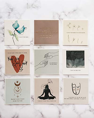 Affirmation Cards for Women - Meditation Cards and Daily Affirmations for Women I Motivational Cards, Inspirational Cards, Mindfulness Card Spiritual Gifts Box - 40 Cards with Positive Affirmations