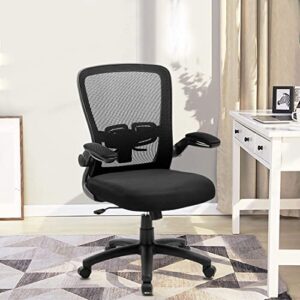 Office Chair Clearance, Ergonomic Desk Chair with Adjustable Height, Lumbar Support, High Back Mesh Computer Chair with Flip up Armrests, Task Chairs for Home Office - 300lb Executive Chair