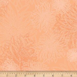 art gallery fabrics art gallery floral elements sunset fabric, peach