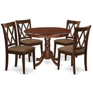 East West Furniture HLCL5-MAH-C Dining Set