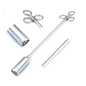 DDP Balling Gun Livestock Bolus Boluses Capsule Large Animal 13" Veterinary Stainless Steel Pill Pusher Sheep Calf COLT 5/8" Diameter Metal Head Spring Clips