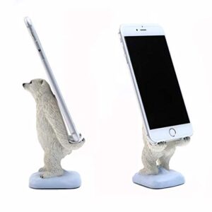 Cute Polar Bear Animals Cell Phone Stand for Desk Smartphone Mobile Phone Holder Holder Desk Decorations