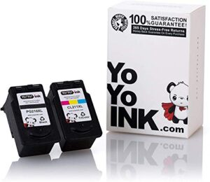 yoyoink remanufactured ink for canon pg 210xl 210 xl cl 211xl 211 xl for use in canon pixma ip2702 mp280 mx410 mp490 mx330 mp495 mp250 mp240 mx350 mp480 mx340 mx420 printer