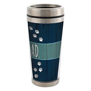 Best Dog Dad Ever Stainless Steel 16 oz Travel Mug with Lid