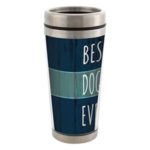 Best Dog Dad Ever Stainless Steel 16 oz Travel Mug with Lid