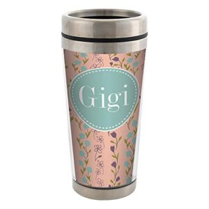 gigi stainless steel 16 oz travel mug with lid