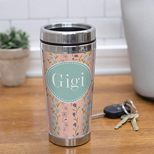 Gigi Stainless Steel 16 oz Travel Mug with Lid