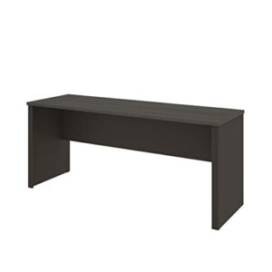 bestar prestige + narrow desk shell, 72w, bark grey & slate