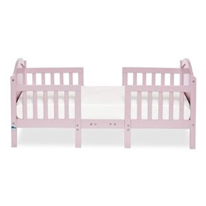 Dream On Me Portland 3 In 1 Convertible Toddler Bed in Pink, Greenguard Gold Certified, 56x29x28 Inch (Pack of 1)