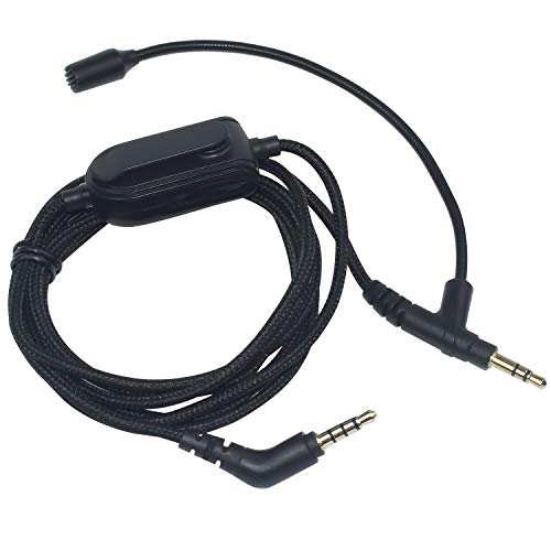 Replacement for Astro A10 Cord, A40 Headset Cable Braided Wire with Volume Control Compatible with Astro A40TR/A40/A10 Gaming Headsets to Xbox One PS4 MixAmp