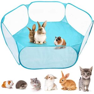 primepets small animal cage tent, hamster pet playpen, guinea pig cage yard, waterproof foldable outdoor/indoor pop open exercise fence, yard fence for baby chicken hedgehogs