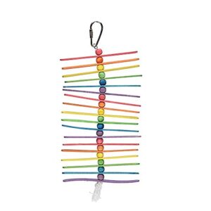 afazfa💗💗bird toys small parrot hanging tearing toy and popsicle sticks bird toy for pet (multicolor)