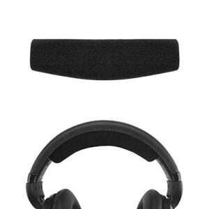 geekria velour headband pad compatible with sennheiser hd598 hd598se hd598cs hd595 hd569 hd559 hd558 hd555 hd518 hd515 game one pc360 pc373d headphone replacement headband/headband cushion (black)